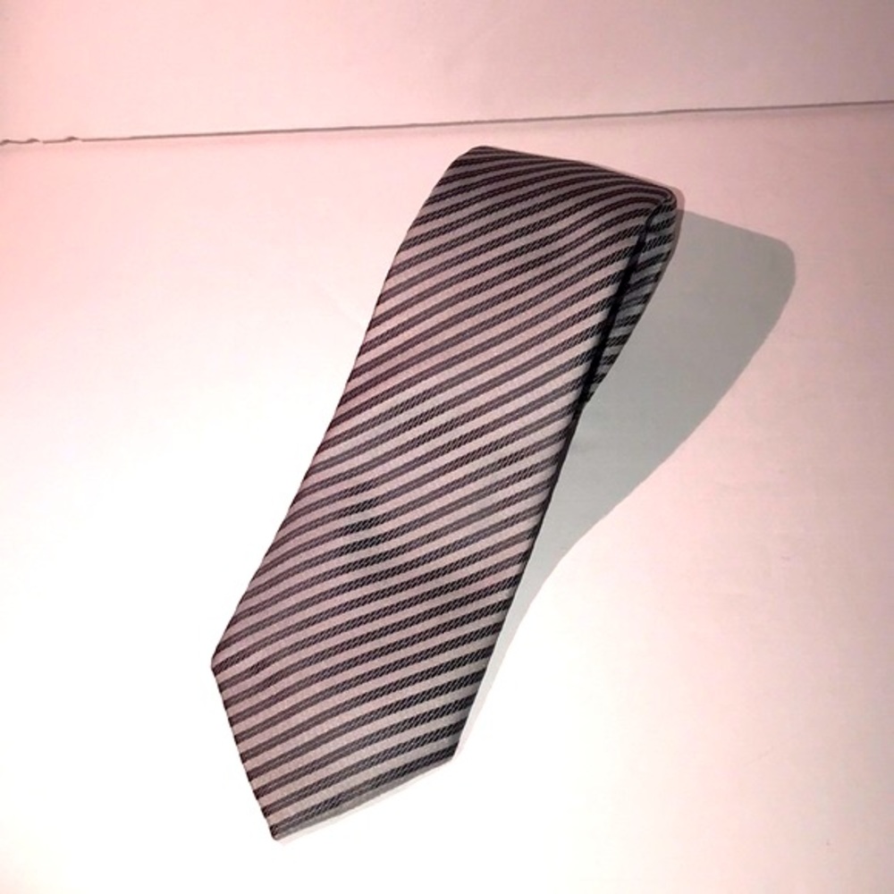 Yves Saint Laurent Striped Silk Tie